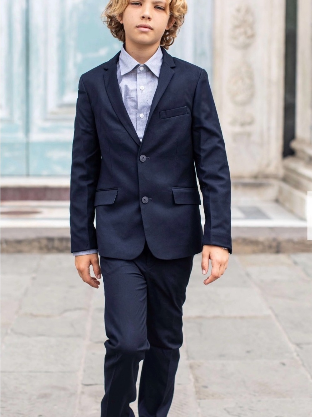 Appaman Navy Two-Button Boys' Suit Blazer & Pants